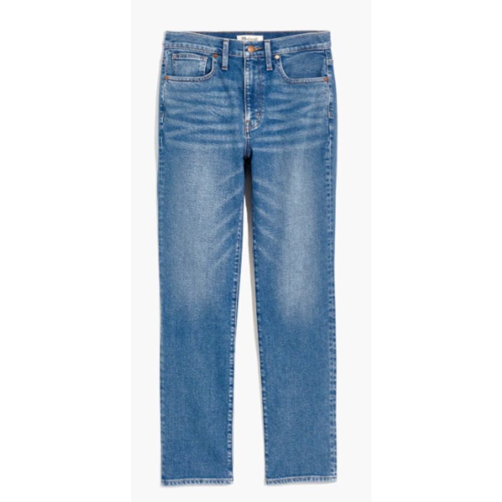Madewell Roadtripper Slim Boy Jeans High Rise Straight Leg Relaxed 31P petite